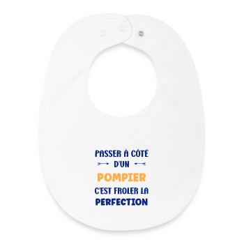 fireman - Baby Organic Bib - white - Front