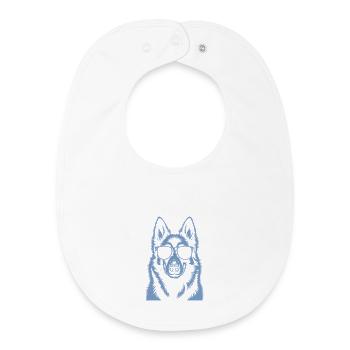 Belgischer Schäferhund - Baby Organic Lätzchen - Weiß - Vorne