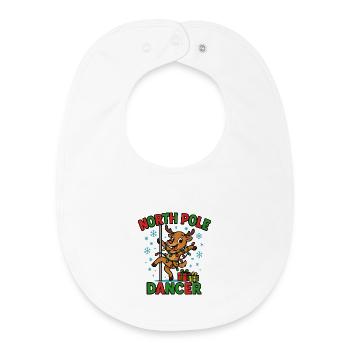 Nordpoltänzerin – Unangemessenes Weihnachtsfest fü - Baby Organic Lätzchen - Weiß - Vorne