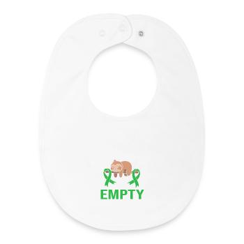 Darm Krankheit Gastroparese - Baby Organic Lätzchen - Weiß - Vorne
