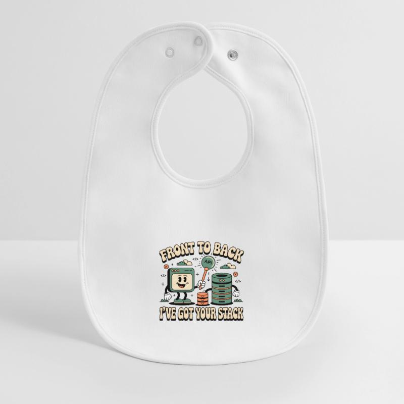 From Front to Back: Full Stack Developers Baby Organic Bib