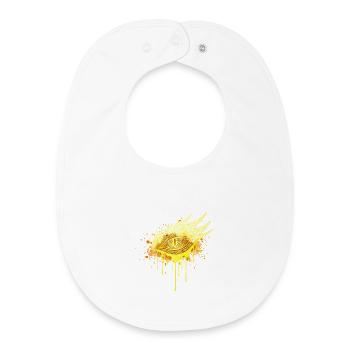 Mystic Eye Gold Edition – Urban Street Art Auge - Baby Organic Lätzchen - Weiß - Vorne