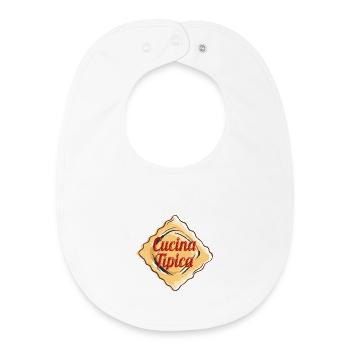Cucina Tipica für Italien Ravioli Pasta Food Lover - Baby Organic Lätzchen - Weiß - Vorne