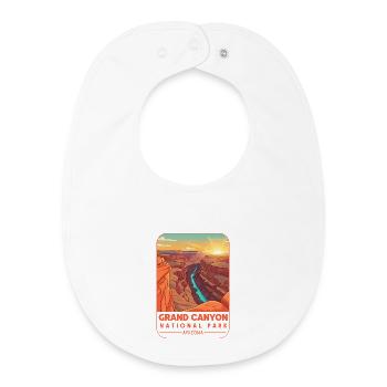 Parc national du Grand Canyon, Arizona - Bavoir bébé bio - blanc - Devant