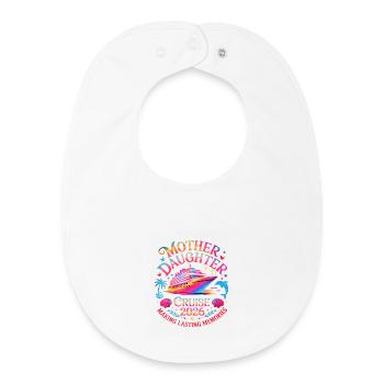 Croisière mère-fille 2026 - Bavoir bébé bio - blanc - Devant