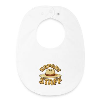 Safari Staff Animals Zoo Party Jungle Zoo Birthday - Baby Organic Bib - white - Front