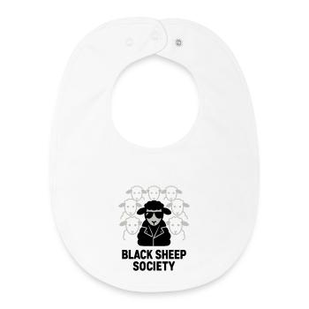 Société du Mouton Noir Schwarze Schafgesellschaft - Baby Organic Lätzchen - Weiß - Vorne