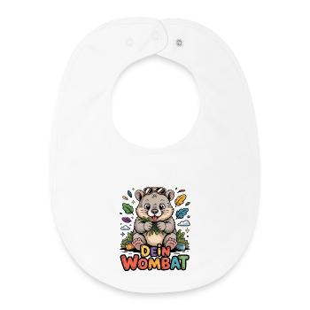 Dein Wombat - Baby Organic Lätzchen - Weiß - Vorne