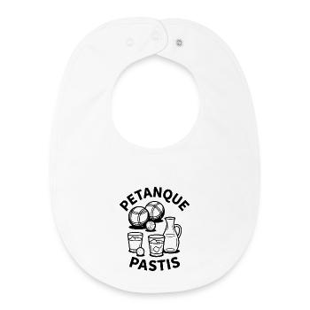 Petanque Pastis Boule Ball Sport - Baby Organic Bib - white - Front