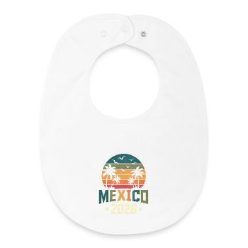 Mexico 2026 - Baby Organic Bib - white - Front