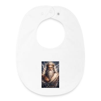 Zeus Portrait - Bavoir bébé bio - blanc - Devant