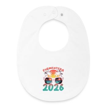 Formentera 2026 - Baby Organic Bib - white - Front