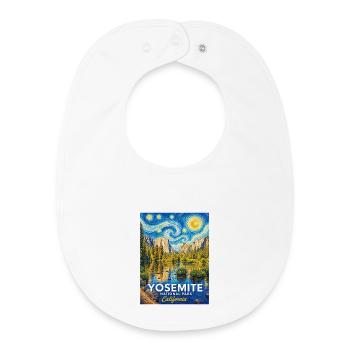Parc national de Yosemite, Californie - Bavoir bébé bio - blanc - Devant