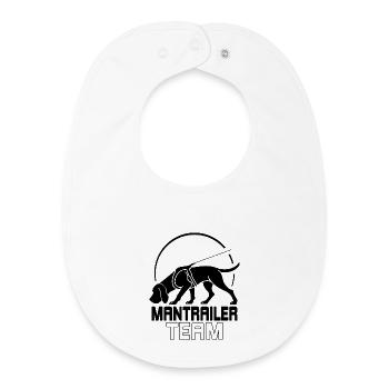 Bloodhound Mantrailer Team Dog Sport Wilsigns - Baby Organic Bib - white - Front