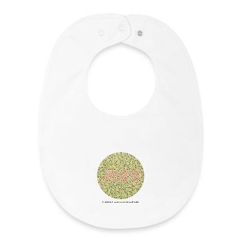 Jesus liebt dich | Glaube | Geschenk - Baby Organic Lätzchen - Weiß - Vorne