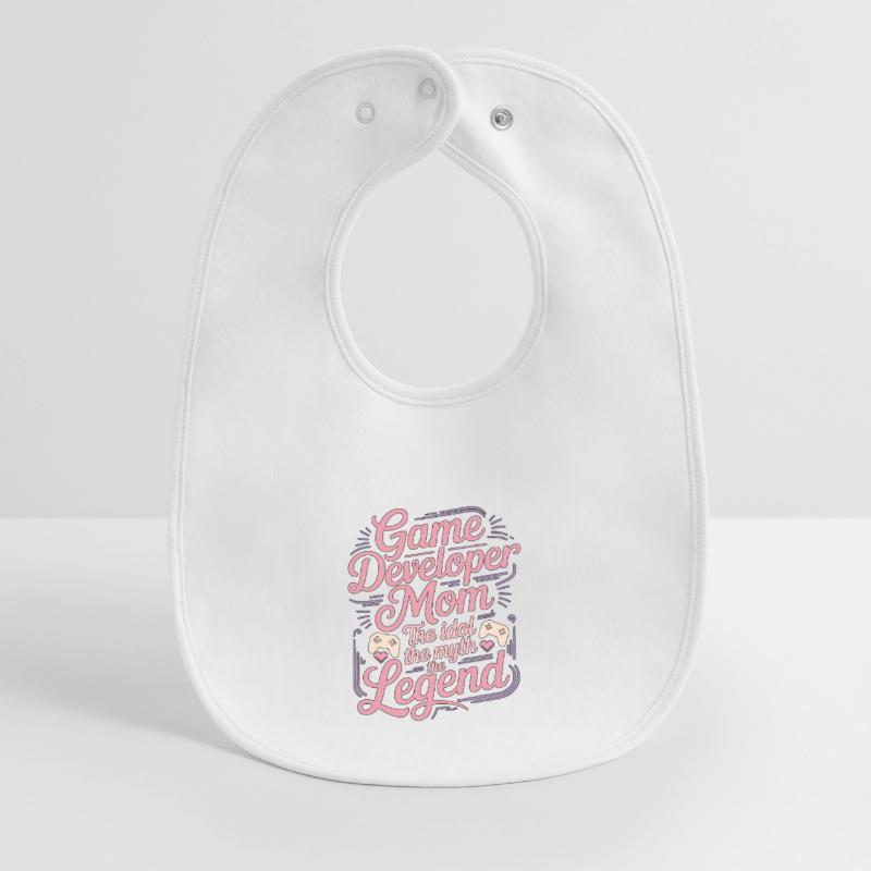 Game Developer Mom The Idol The Myth Game Coder Baby Organic Lätzchen