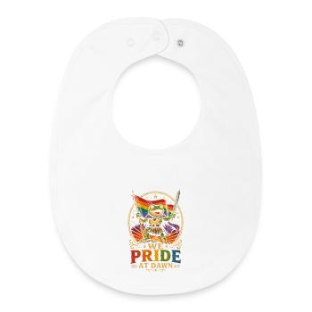 Froschritter Pride at dawn - Baby Organic Bib - white - Front