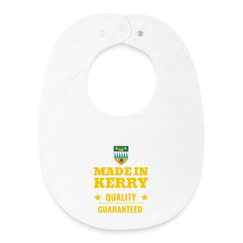 Made in Kerry Quality Guaranteed, Ireland - Baby Organic Bib - white - Front