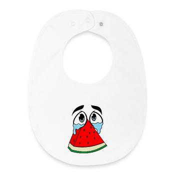 Cry for Palestine - Baby Organic Lätzchen - Weiß - Vorne