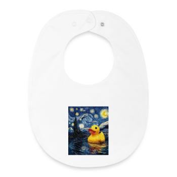Rubber duck - Baby Organic Bib - white - Front