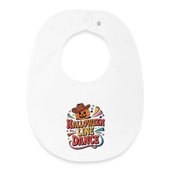 Halloween Line Dance - Baby Organic Bib - white - Front