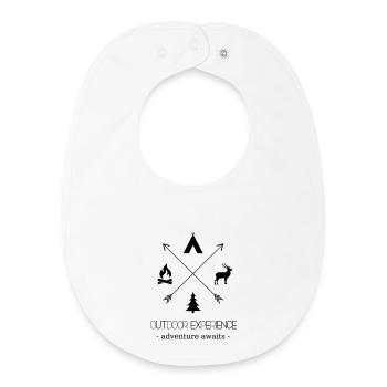 Outdoor Experience Adventure Awaits - Baby Organic Lätzchen - Weiß - Vorne