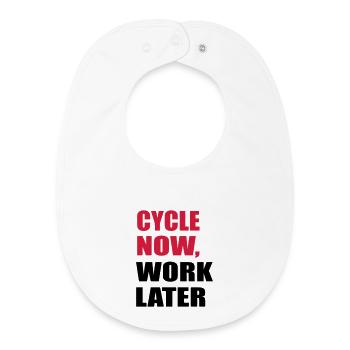 cycling - Baby Organic Bib - white - Front