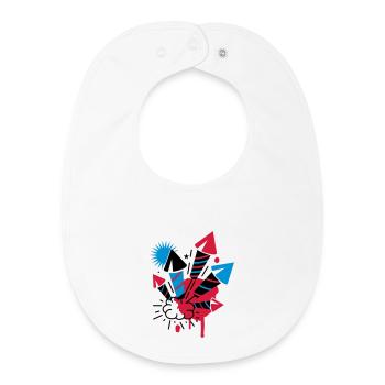 A firework - Baby Organic Bib - white - Front