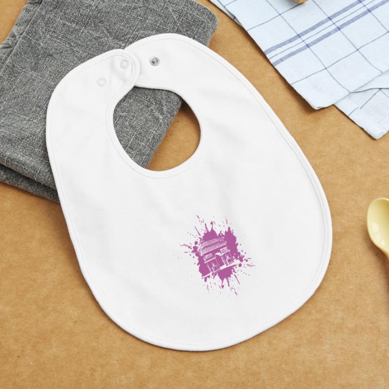 | de l’Arc de triomphe Arc de Triomphe Paris | Éclabousser Bavoir bébé bio