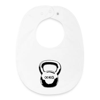 Round weight - Baby Organic Bib - white - Front