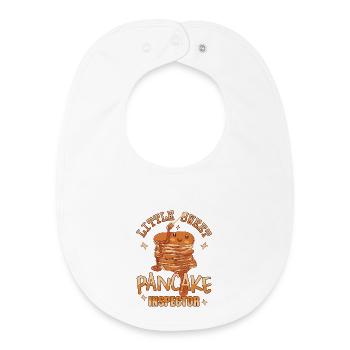 Pancake Inspector - Baby Organic Bib - white - Front