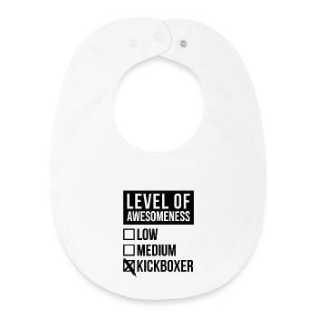 Kickboxing - Baby Organic Bib - white - Front