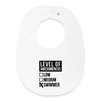 Schwimmer - Baby Organic Lätzchen - Weiß - Vorne