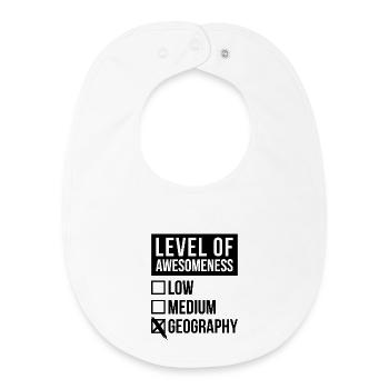 Geography - Baby Organic Bib - white - Front