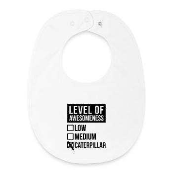Caterpillar - Baby Organic Bib - white - Front