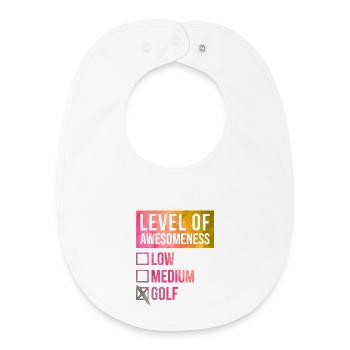 Golf - Bavoir bébé bio - blanc - Devant