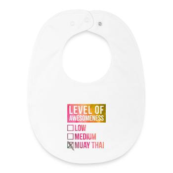 Muay Thai - Baby Organic Bib - white - Front