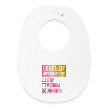 Esel - Baby Organic Lätzchen - Weiß - Vorne