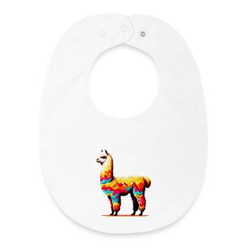 Alpaca - Baby Organic Bib - white - Front