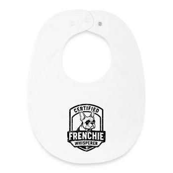 French Bulldog Merch for Dog Fans - Baby Organic Bib - white - Front