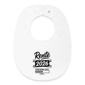 Rente Countdown 2026 - Baby Organic Lätzchen - Weiß - Vorne