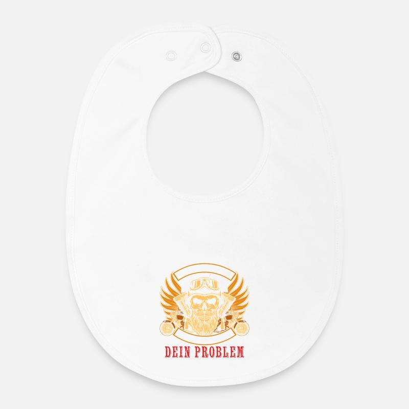 When God created me, he went to the devil grinning - Baby Organic Bib - white