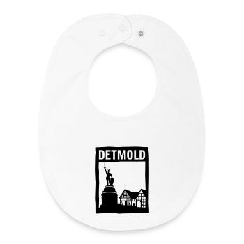 detmold wahrzeichen siilhouette - Baby Organic Lätzchen - Weiß - Vorne