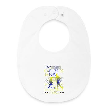 FC Carl Zeiss Jena - Baby Organic Lätzchen - Weiß - Vorne