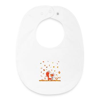 Automne - Bavoir bébé bio - blanc - Devant