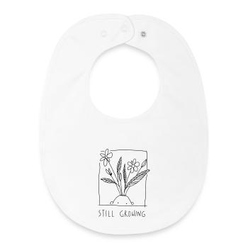 Still Growing - Baby Organic Bib - white - Front