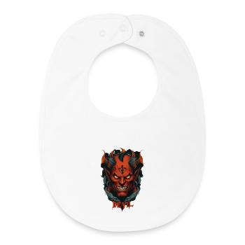 Devil - Baby Organic Bib - white - Front
