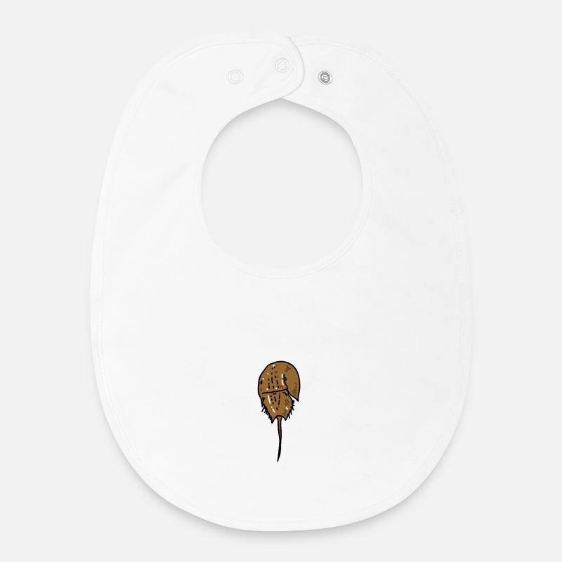 Ancienne limule - Bavoir bébé bio - blanc