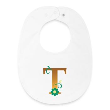 T - Bavoir bébé bio - blanc - Devant