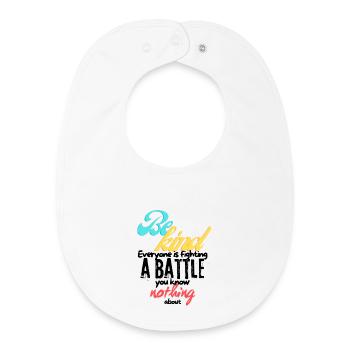 Soyez gentil - Bavoir bébé bio - blanc - Devant
